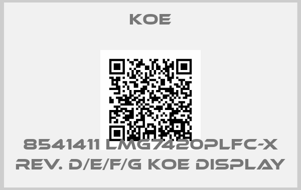 Koe-8541411 LMG7420PLFC-X Rev. D/E/F/G KOE Display