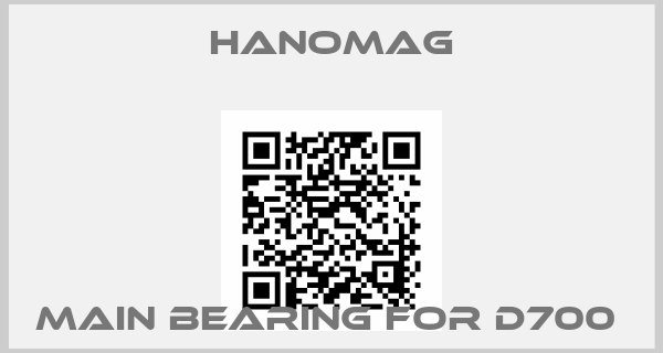 Hanomag-MAIN BEARING FOR D700 