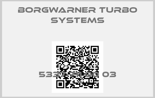 Borgwarner turbo systems-5337 711 00 03