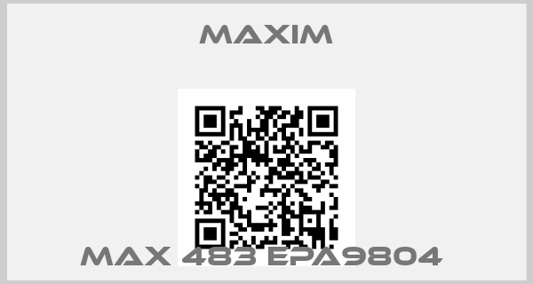 Maxim-MAX 483 EPA9804 