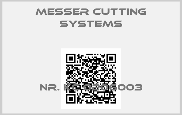Messer Cutting Systems-NR. KC 0206003