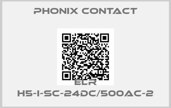 Phonix Contact-ELR H5-I-SC-24DC/500AC-2