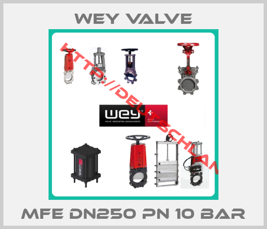 Wey Valve-MFE DN250 PN 10 bar
