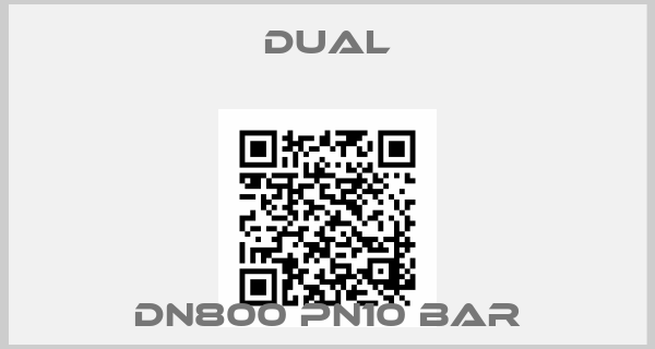 DUAL-DN800 PN10 bar