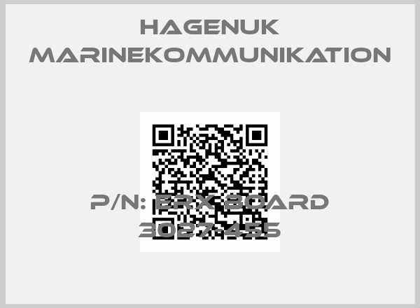 HAGENUK MARINEKOMMUNIKATION-P/N: ERX BOARD 3027-455