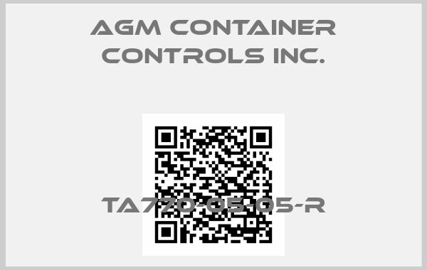 AGM CONTAINER CONTROLS INC.-TA770-05-05-R