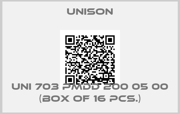UNISON-UNI 703 PMDD 200 05 00 (box of 16 pcs.)