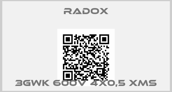 Radox-3GWK 600V 4x0,5 XMS