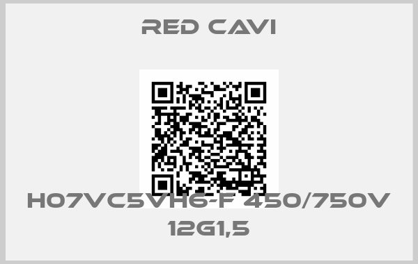 Red Cavi-H07VC5VH6-F 450/750V 12G1,5