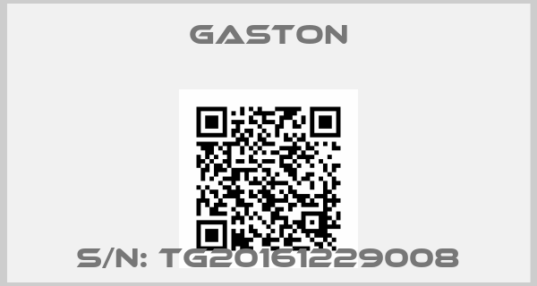 Gaston-S/N: TG20161229008
