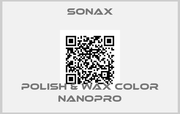 sonax-Polish & Wax Color NanoPro