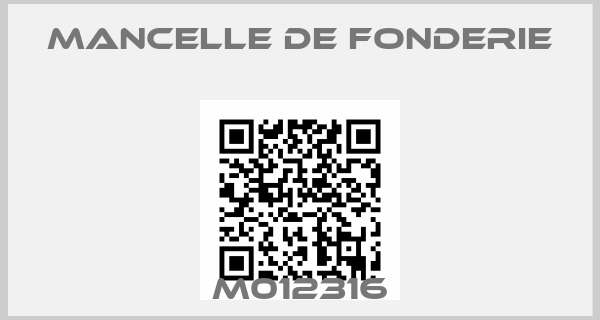 MANCELLE DE FONDERIE-M012316