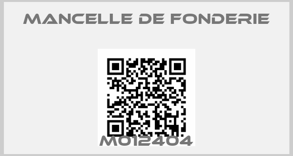 MANCELLE DE FONDERIE-M012404