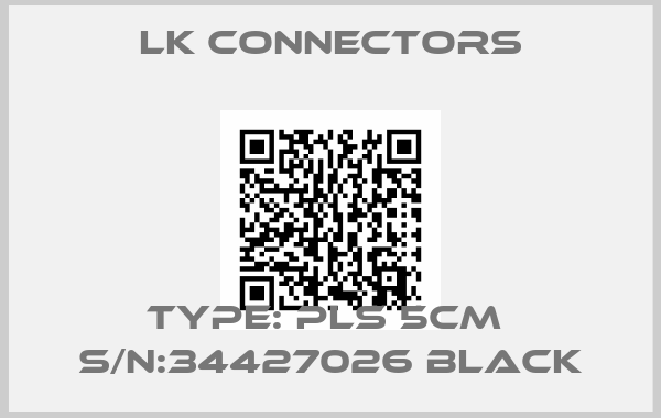 LK Connectors-Type: PLS 5CM  S/N:34427026 Black