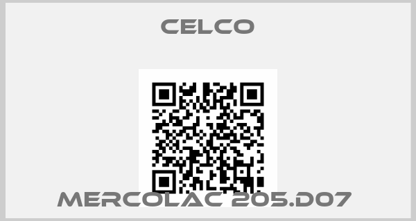 Celco-MERCOLAC 205.D07 