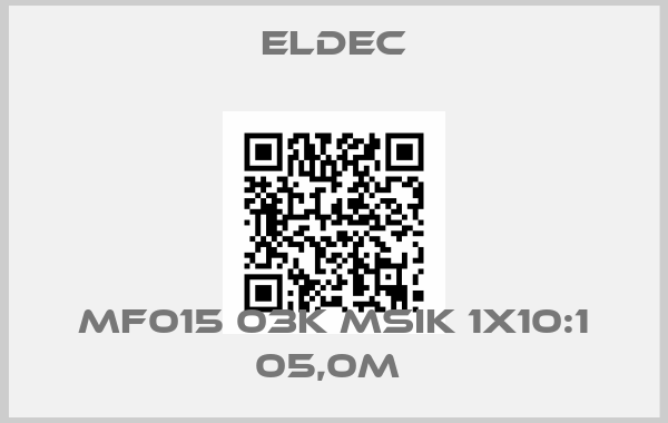 Eldec-MF015 03K MSIK 1X10:1 05,0M 