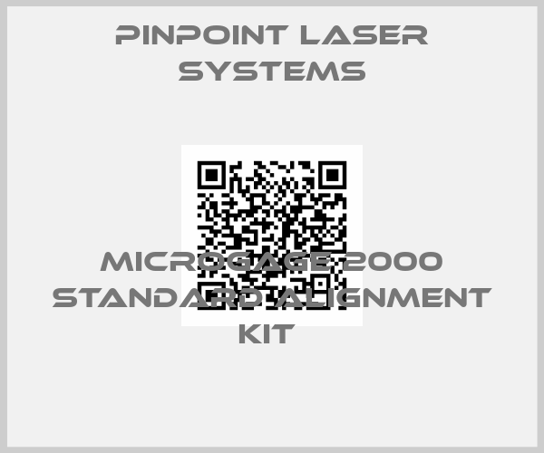 Pinpoint Laser Systems-MICROGAGE 2000 STANDARD ALIGNMENT KIT 