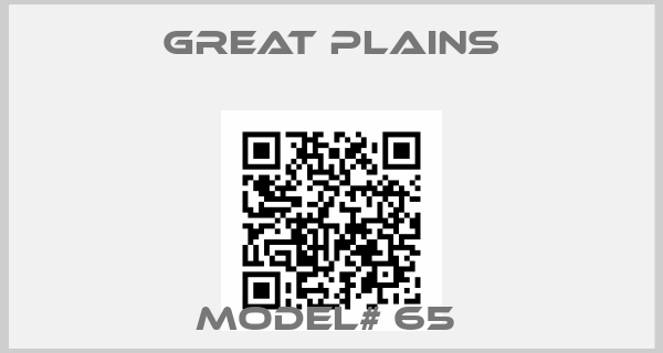 Great Plains-MODEL# 65 