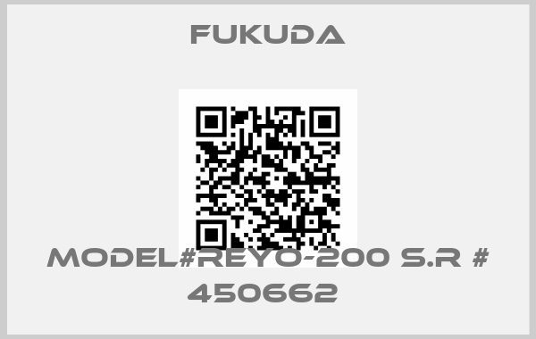 Fukuda-MODEL#REYO-200 S.R # 450662 