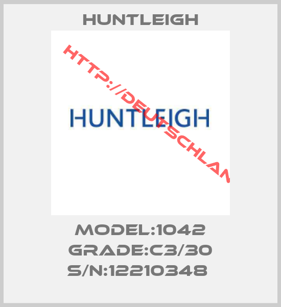 Huntleigh-MODEL:1042 GRADE:C3/30 S/N:12210348 