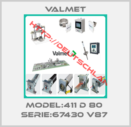 Valmet-MODEL:411 D 80  SERIE:67430 V87 