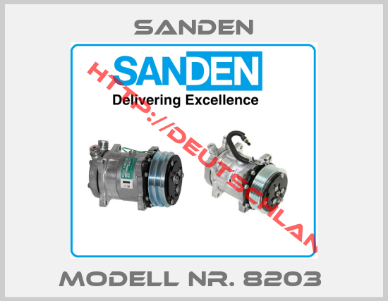 Sanden-MODELL NR. 8203 
