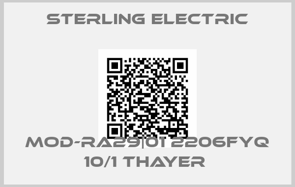 Sterling Electric-MOD-RA29|01 2206FYQ 10/1 THAYER 