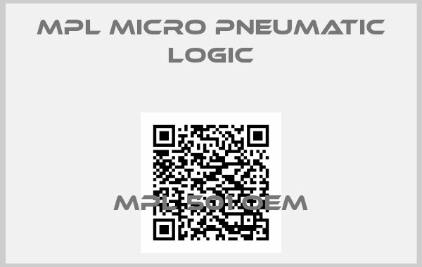MPL Micro Pneumatic Logic-MPL 501 oem