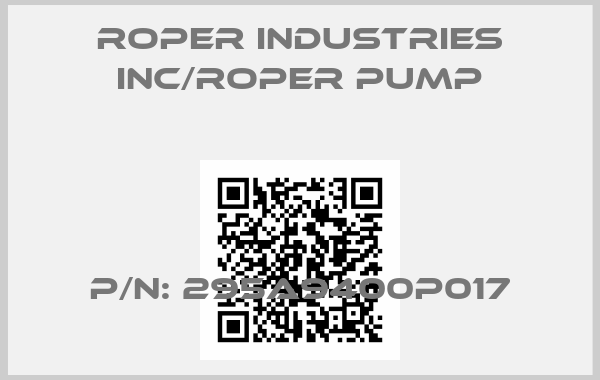 ROPER INDUSTRIES INC/ROPER PUMP-P/N: 295A9400P017
