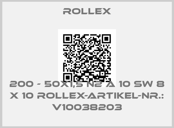 ROLLEX-200 - 50x1,5 N2 A 10 SW 8 x 10 Rollex-Artikel-Nr.: V10038203