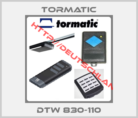 Tormatic-DTW 830-110