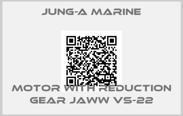 JUNG-A MARINE-Motor with reduction gear JAWW VS-22