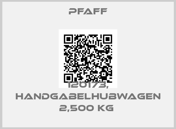 Pfaff-120173, HANDGABELHUBWAGEN 2,500 KG 