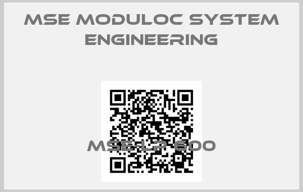 MSE Moduloc System Engineering-MSE-LP 600