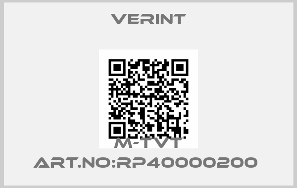 Verint-M-TVT ART.NO:RP40000200 