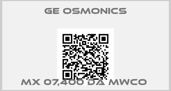 Ge Osmonics-MX 07,400 DA MWCO 