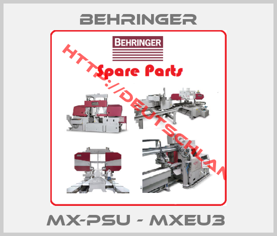Behringer-MX-PSU - MXEU3 