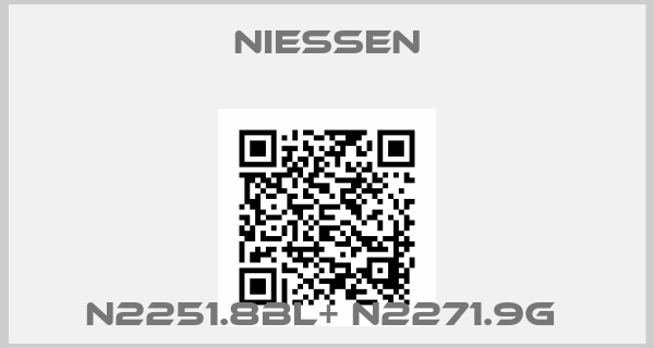 NIESSEN-N2251.8BL+ N2271.9G 