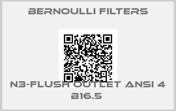 Bernoulli Filters-N3-FLUSH OUTLET ANSI 4 B16.5 