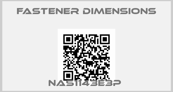 Fastener Dimensions-NAS1143E3P 