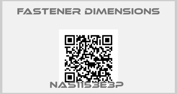 Fastener Dimensions-NAS1153E3P 