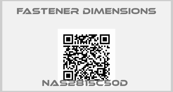 Fastener Dimensions-NAS2815C50D 