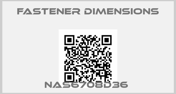 Fastener Dimensions-NAS6708D36 