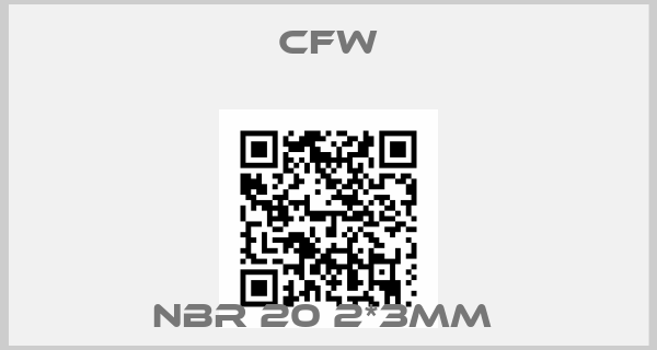 CFW-NBR 20 2*3MM 