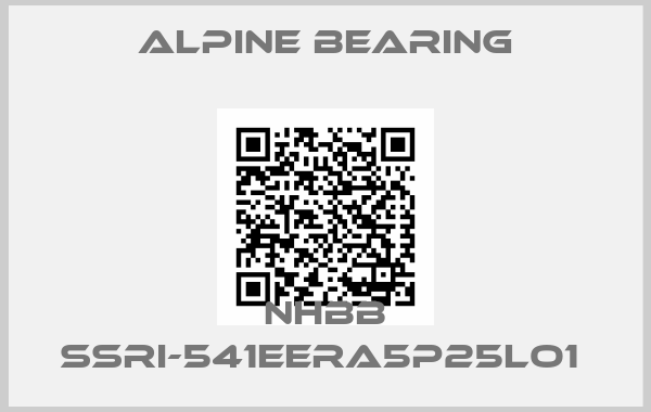 Alpine bearing-NHBB SSRI-541EERA5P25LO1 