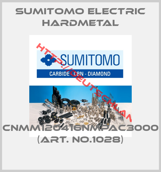 Sumitomo Electric Hardmetal-CNMM120416NMPAC3000 (Art. No.1028)