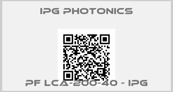 ipg Photonics-PF LCA-200-40 - IPG