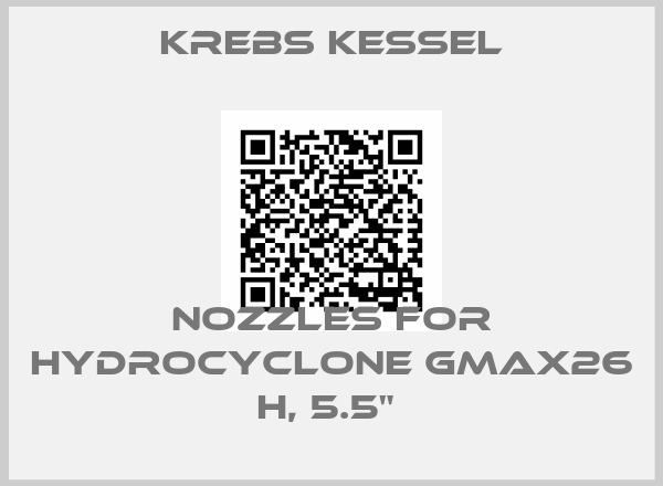 Krebs Kessel-Nozzles for hydrocyclone GmaX26 H, 5.5" 