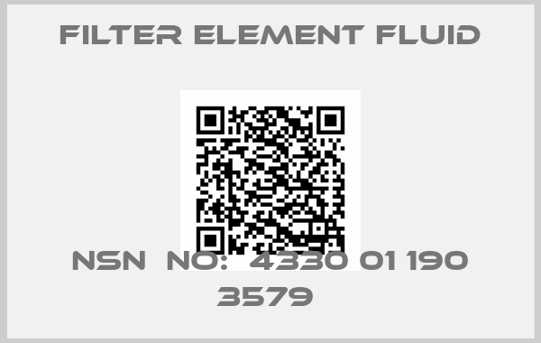Filter Element Fluid-NSN  NO:  4330 01 190 3579 