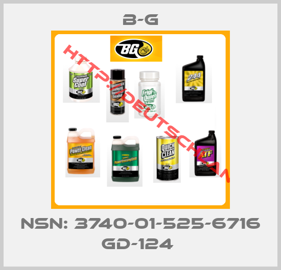 B-G-NSN: 3740-01-525-6716 GD-124 